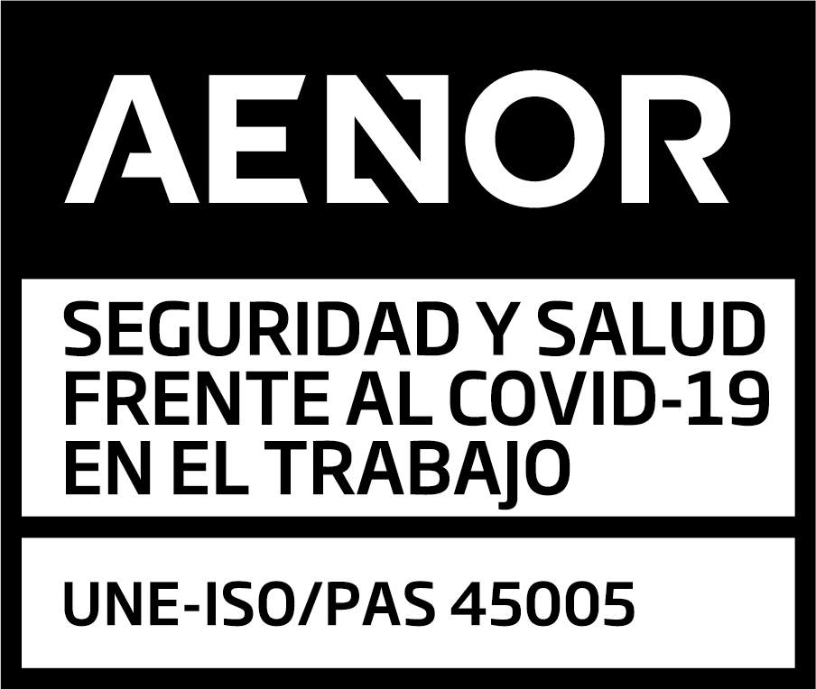 empresa andaluza certificada por AENOR en Seguridad y Salud frente al Covid-19 en el Trabajo
